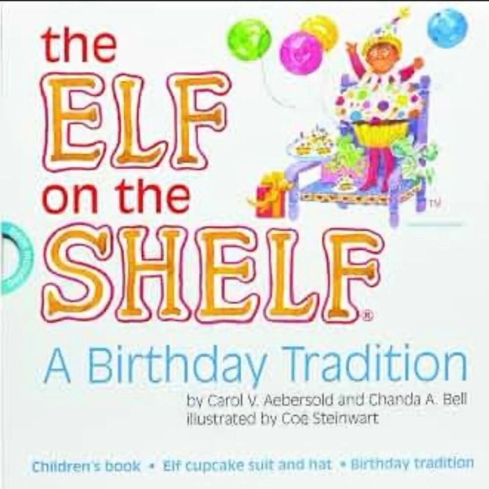 Elf on the Shelf Birthday storybook, costume & hat Scout Elf not included